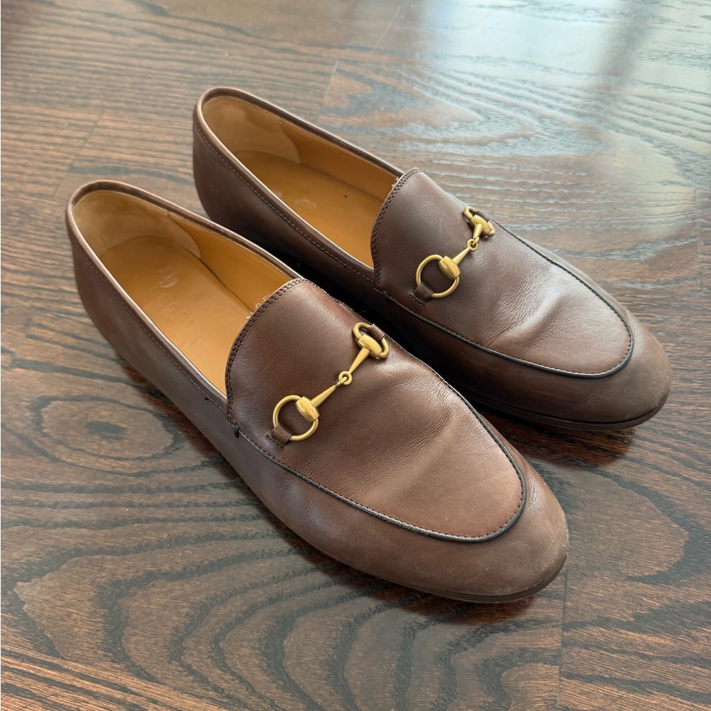 Brown Gucci loafers with new sole women’s size 40